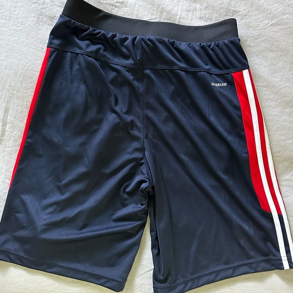 Adidas Shorts | Primegreen AEROREADY | Navy Blue / Red / White | Men’s Small - Picture 2 of 3